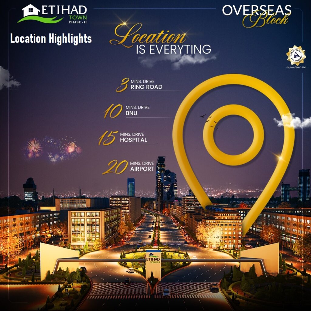 Etihad Town Phase 2 Location Highlights