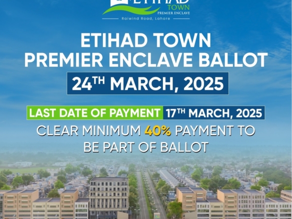 Premier Enclave Balloting on 24 Mar 2025
