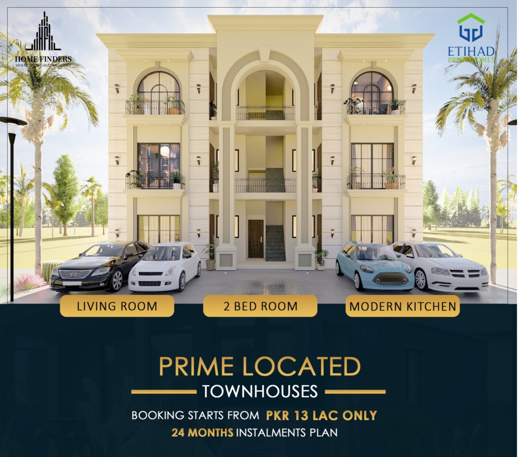 Town Houses at Prime Location of Etiahd Town Phase 1 Raiwind Road, Lahore